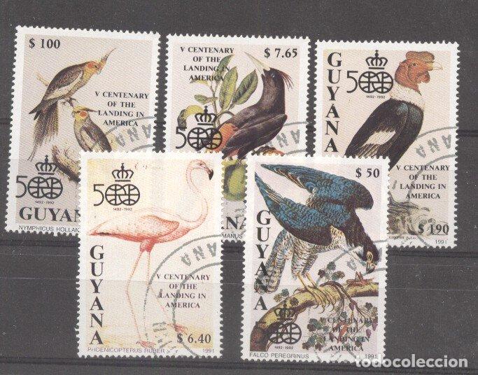 Sellos: Guyana 1991 Birds, used    M.231 - Foto 1
