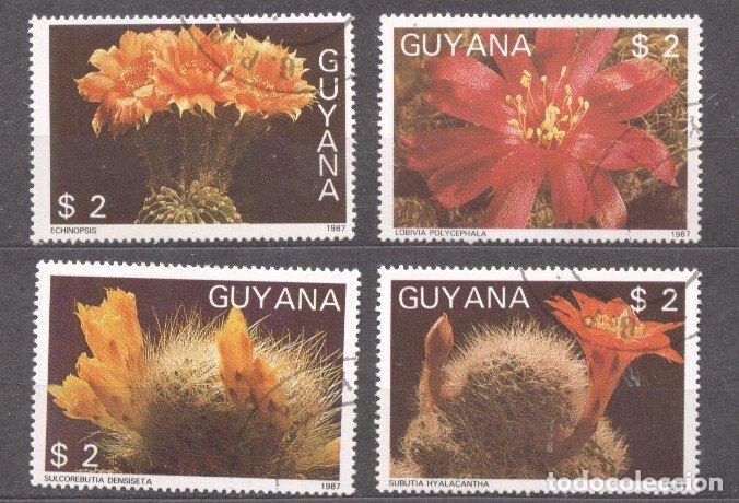 Sellos: Guyana 1988 Flowers, used    M.229 - Foto 1