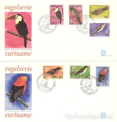 Sellos: Suriname 1977 Birds, 2 FDC       K.252 - Foto 1