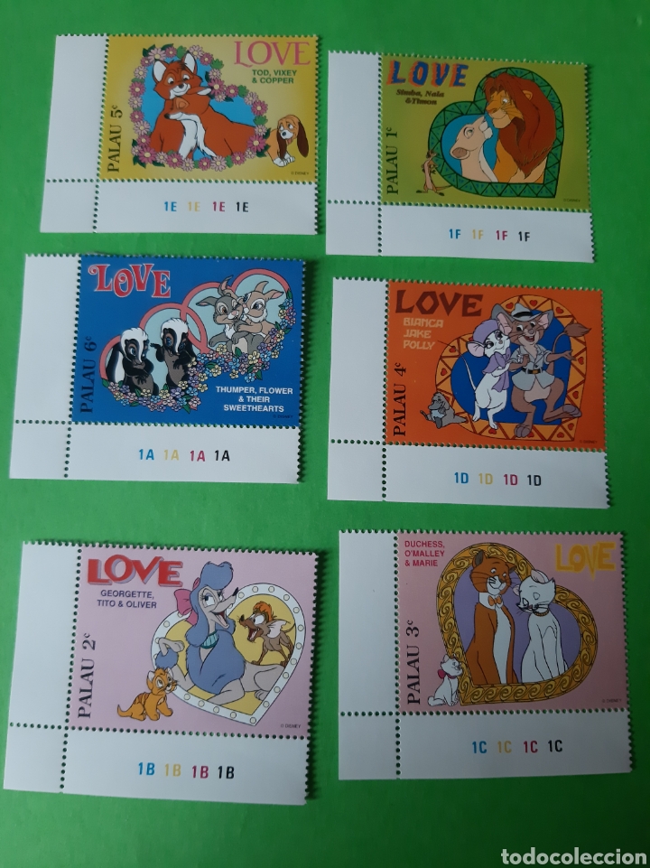 Sellos: Disney serie completa love Palau - Foto 1