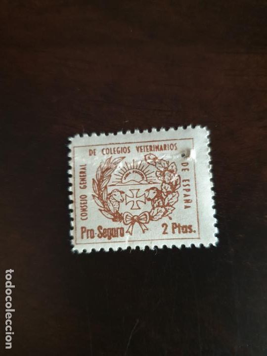 Sellos: SELLO-VI&Ntilde;ETA SERVICIOS VETERINARIOS 2 PESETAS