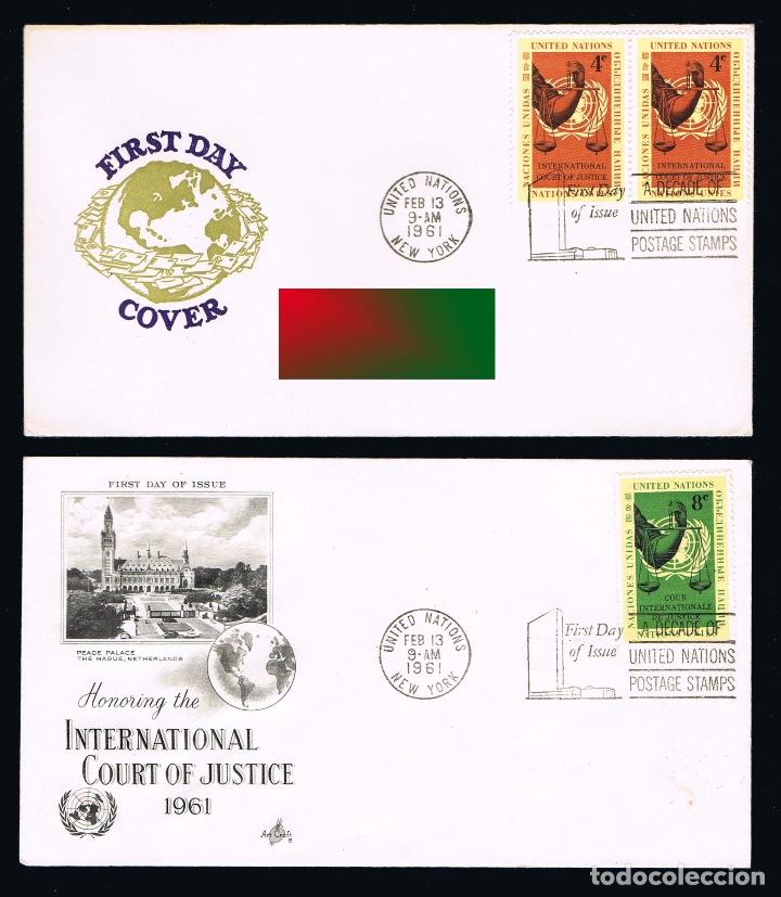 Stamps: DOS SOBRES PRIMER DIA NN UU 1960 con sellos 88-89