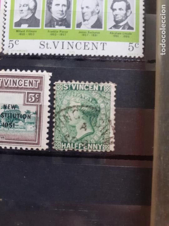 Sellos: St. Vincent. San Vicente. Half Penny 1884 - Foto 1