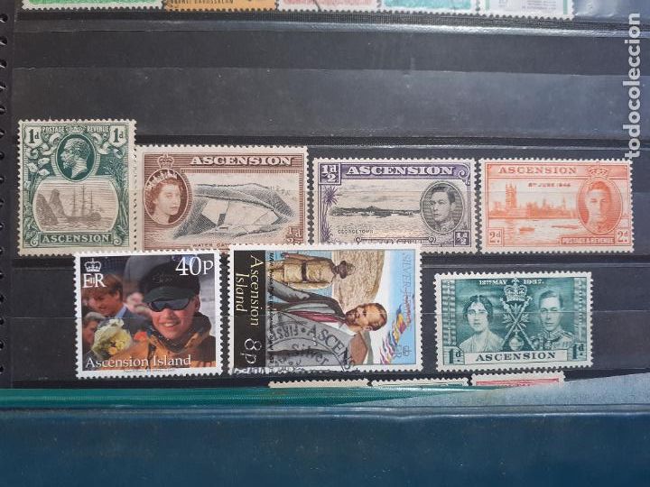 Timbres: Ascension Island. 7 sellos