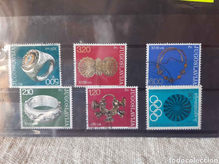 Sellos: JOYAS YUGOSLAVIA SERIE COMPLETA USADA - Foto 1