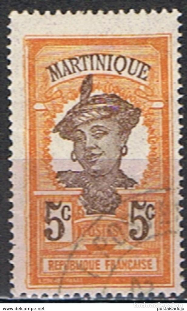 Sellos: MARTINICA FRANCESA // YVERT 92 // 1908-18 ... USADO - Foto 1