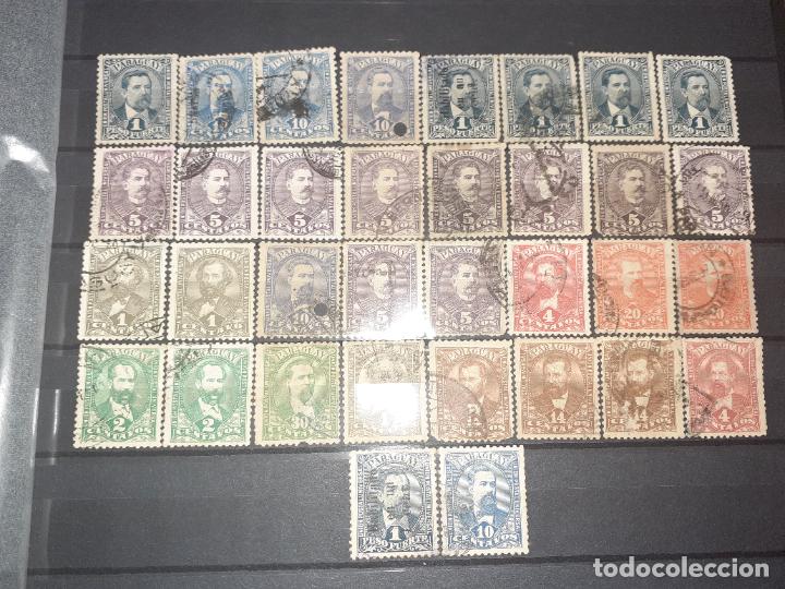 Sellos: Paraguay 34 sellos. 1892 y 1896 - Foto 1