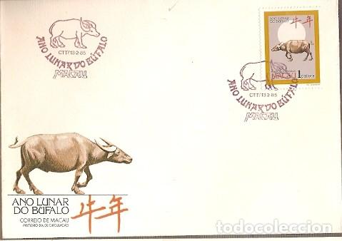 Sellos: Macau & FDC A&ntilde;o Lunar del B&uacute;falo 1995 (6868) - Foto 1