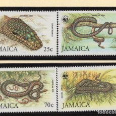 Sellos: JAMAICA SERIE MNH 1984 MICHEL 591 A 594 WWF. Lote 215464362