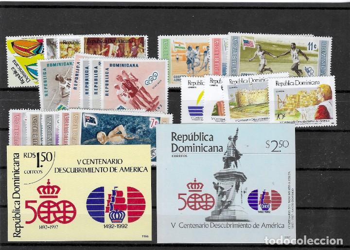 Briefmarken: R. DOMENICANA N&ordm; HB 37 Y 38 Y 457 AL 461 Y504 AL 508 Y AE 129 AL 131 Y 1000 AL 1003 Y1042 AL 1045 **