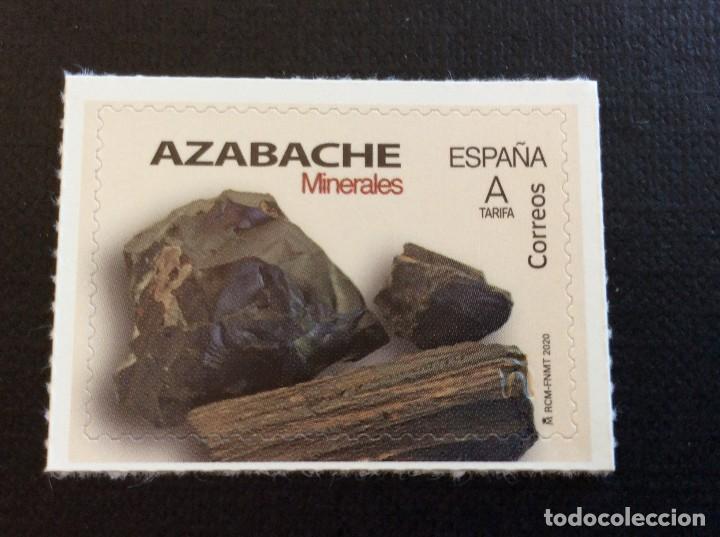 Sellos: MINERALES. ESPA&Ntilde;A A&Ntilde;O 2020. AZABACHE - Foto 1