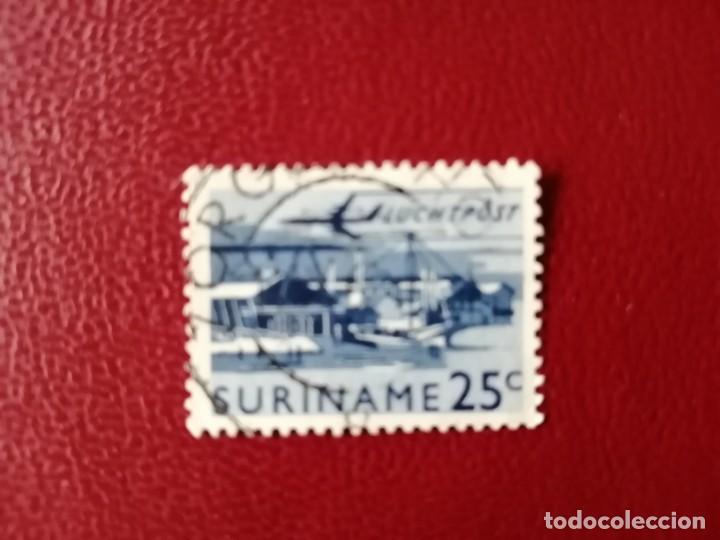 Briefmarken: SURINAME - SURINAM - GUAYANA NEERLANDESA - VALOR FACIAL 25 C - BARCO - AVI&Oacute;N