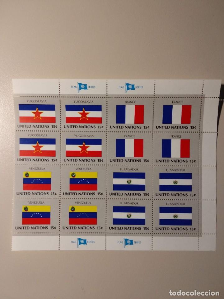Sellos: NACIONES UNIDAS -BANDERAS- - Foto 1