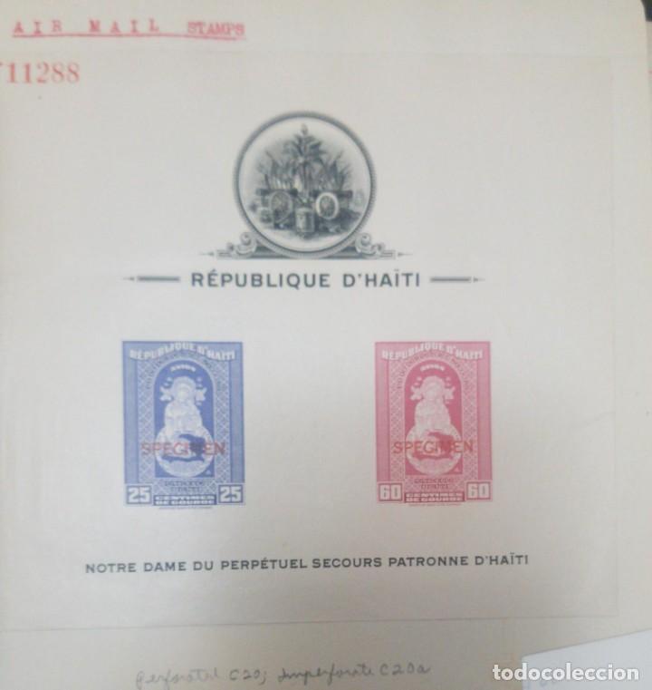 Briefmarken: O) HAIT&Iacute; DE 1942, MUESTRA, VIRGEN, EMITIDA EN HONOR A NUESTRA SE&Ntilde;ORA DE LA AYUDA PERPETUA, PATRONES