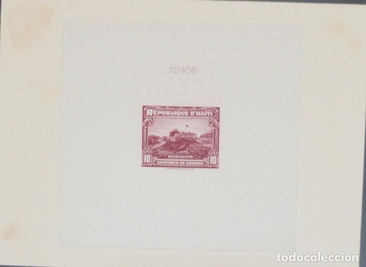 Briefmarken: O) 1933 HAIT&Iacute;, TALLA DULCE PRUEBA DE DADO, PATRIMONIO MUNDIAL DE LA UNESCO, FORT NACIONAL, CIUDADEL