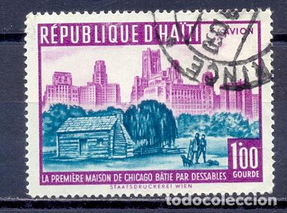 Sellos: Haiti, chicago, casa de madera - Foto 1