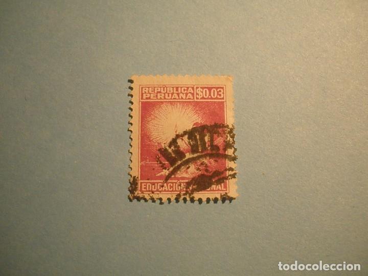 Sellos: PERU - EDUCACION NACIONAL - LECTORA CON VELA. - Foto 1