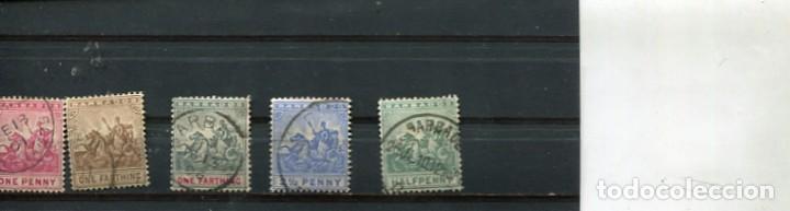 Sellos: LOTE SELLOS ANTIGUOS DE BARBADOS - Foto 1