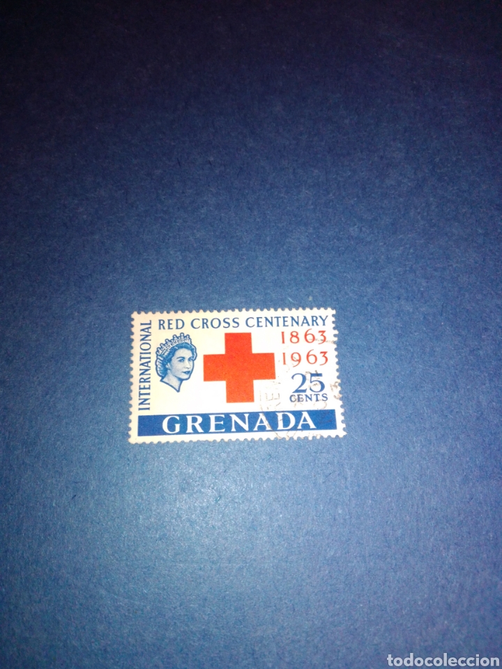 Sellos: Centenario Cruz Roja Granada Isabel II - Foto 1