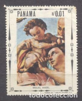 Sellos: Panama,pinturas, Miguel Angel - Foto 1