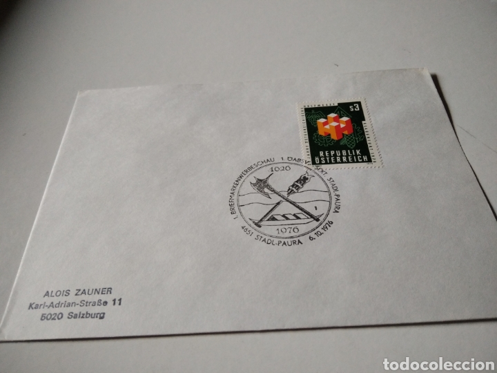 Sellos: Sobre conmemoraci&oacute;n Austria cu&ntilde;o - Foto 1
