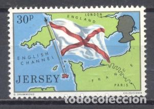 Sellos: Jersey,1976, nuevos, restos de charnela - Foto 1