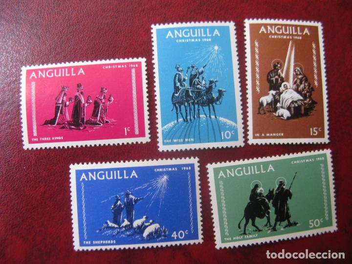 Sellos: +anguilla, 1968, navidad, Yvert 28/32 - Foto 1