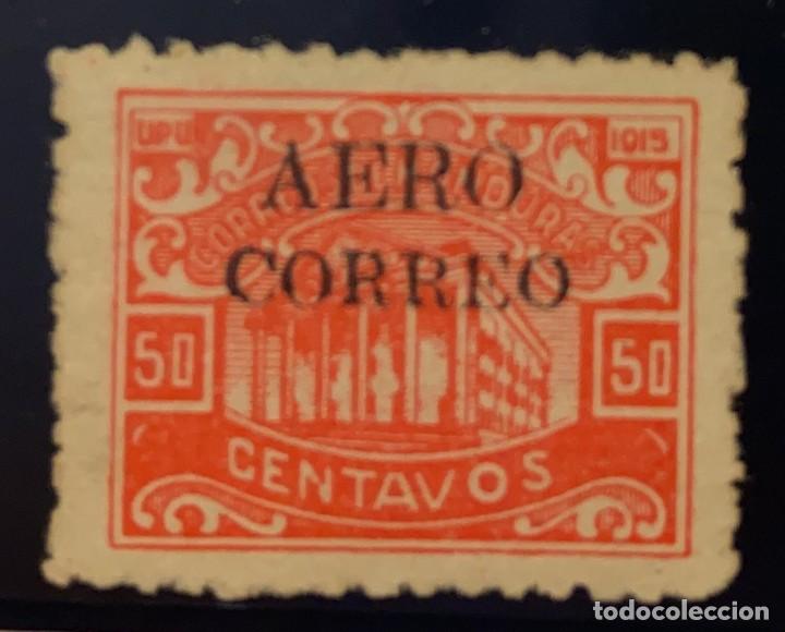 Briefmarken: O) 1925 HONDURAS, BONILLA TEATRO SCT C8 50c rojo, AIR POST STAMP, EJEMPLO SIN UTILIZAR DE BUEN COLO
