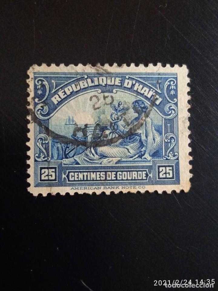 Briefmarken: REPUBLICA DE AITI 25 CENTS, A&Ntilde;O 1935.