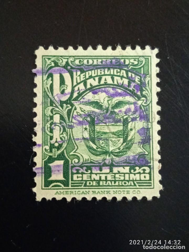 Sellos: REPUBLICA DEL PANAMA 1 CENT A&Ntilde;O 1927. - Foto 1