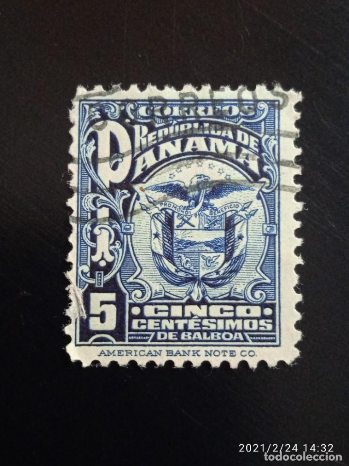 Sellos: REPUBLICA DEL PANAMA 5 CENT A&Ntilde;O 1927. - Foto 1