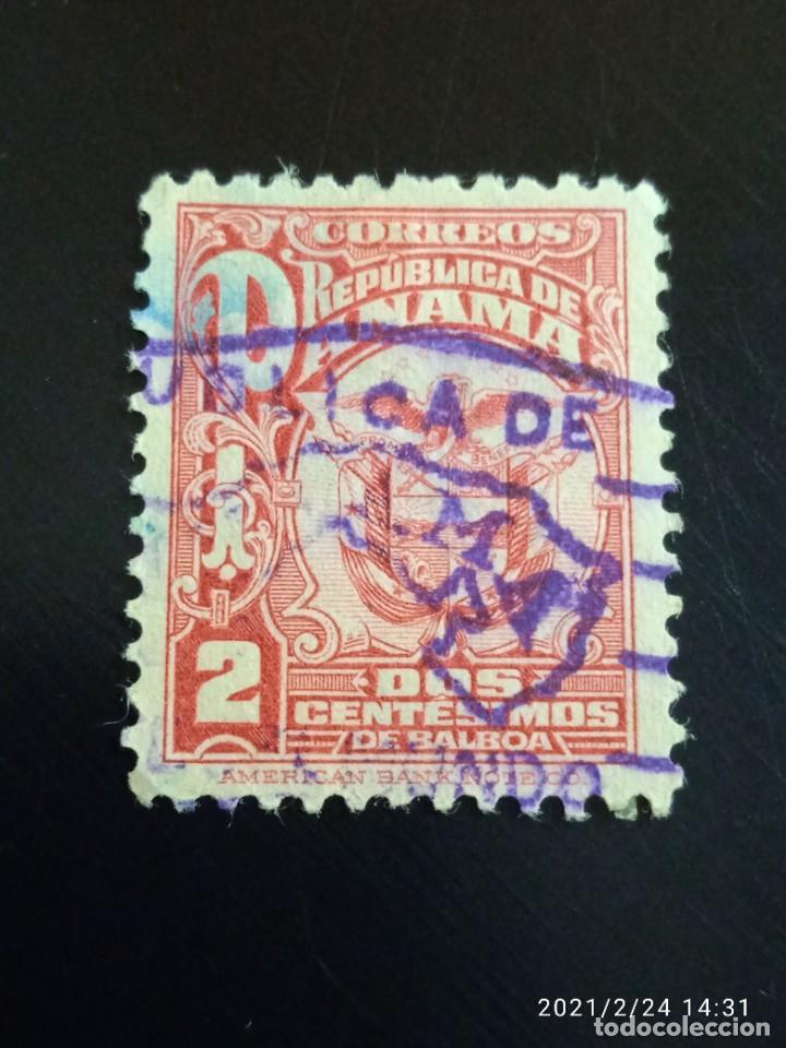 Sellos: REPUBLICA DEL PANAMA 2 CENTASVO DE BALBOA A&Ntilde;O 1924. - Foto 1