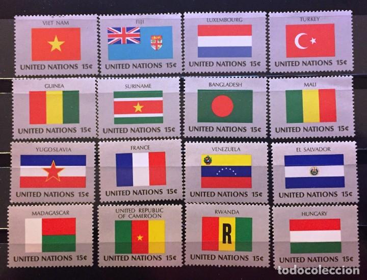 Stamps: Naciones Unidas-New York.- Banderas miembros de la Organizacion