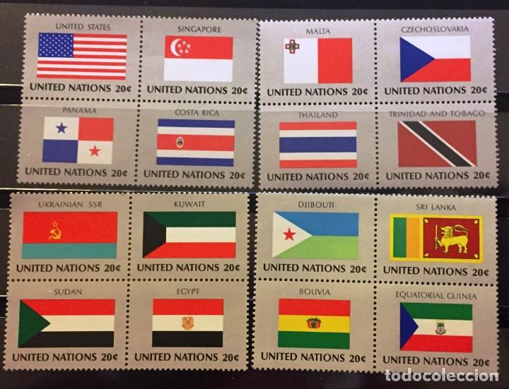Stamps: Naciones Unidas-New York.- Banderas miembros de la Organizacion