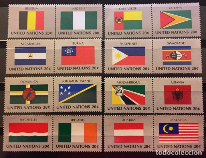 Stamps: Naciones Unidas-New York.- Banderas miembros de la Organizacion