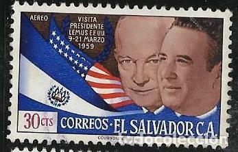 Sellos: EL SALVADOR A&Eacute;REO YVERT 168 - Foto 1