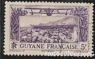 Sellos: GUAYANA FRANCESA A&Eacute;REO YVERT 16 - Foto 1