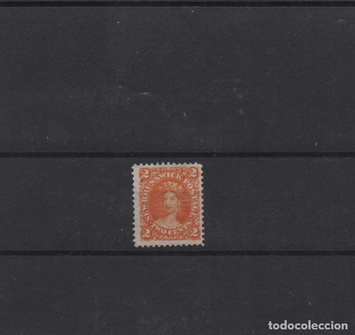 Briefmarken: Bonito sello de New Brunswick de 1860 sin goma
