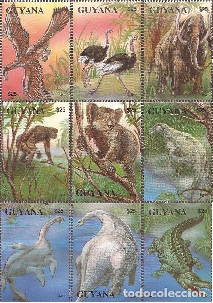 Sellos: LOTE SELLOS GUYANA - DINOSAURIOS - Foto 1