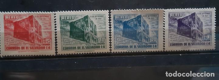 Sellos: EL SALVADOR,1953, CAT.YT.PA.128/131.