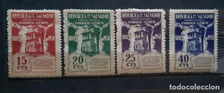 Sellos: EL SALVADOR,1931, CAT.YT.PA 15/18.