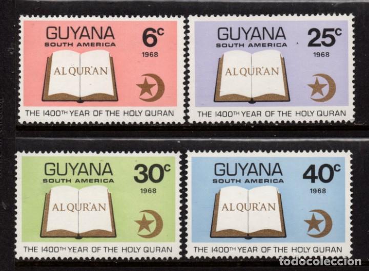 Sellos: GUYANA 303/06** - A&Ntilde;O 1968 - 14&ordm; CENTENARIO DEL CORAN - Foto 1