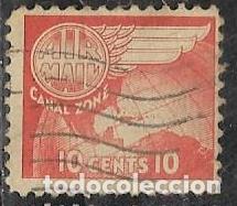 Sellos: PANAM&Aacute; ZONA DEL CANAL A&Eacute;REO YVERT 24 - Foto 1