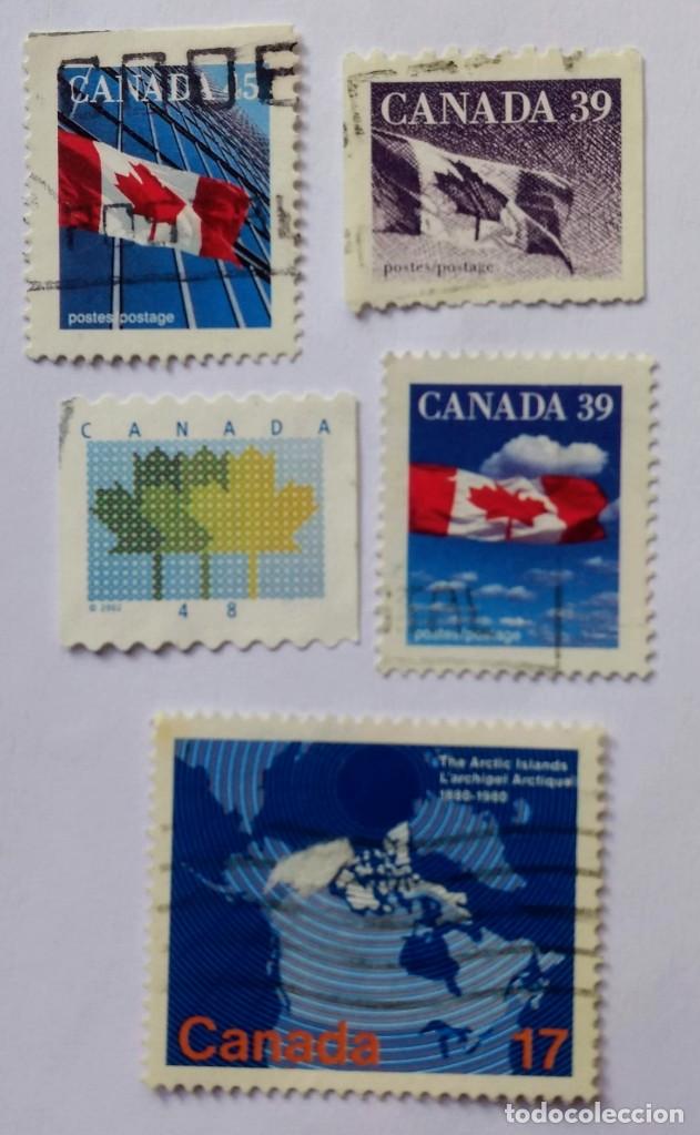 Sellos: CANADA LOTE SELLOS TEMATICA BANDERAS - Foto 1