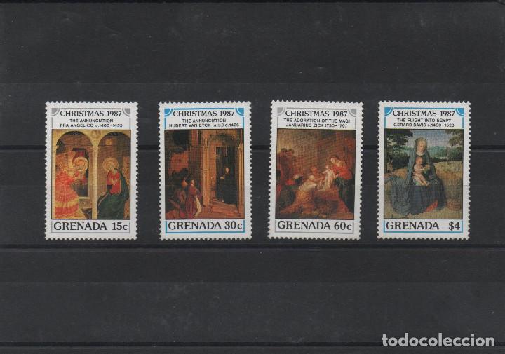 Sellos: Serie completa nueva de Grenada de 1987. Tema Navidad - Foto 1