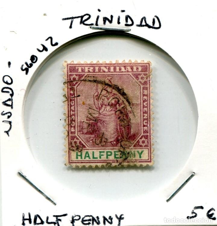 Sellos: HALFPENNY TRINIDAD ( USADO ) ( SLO42 ) - Foto 1
