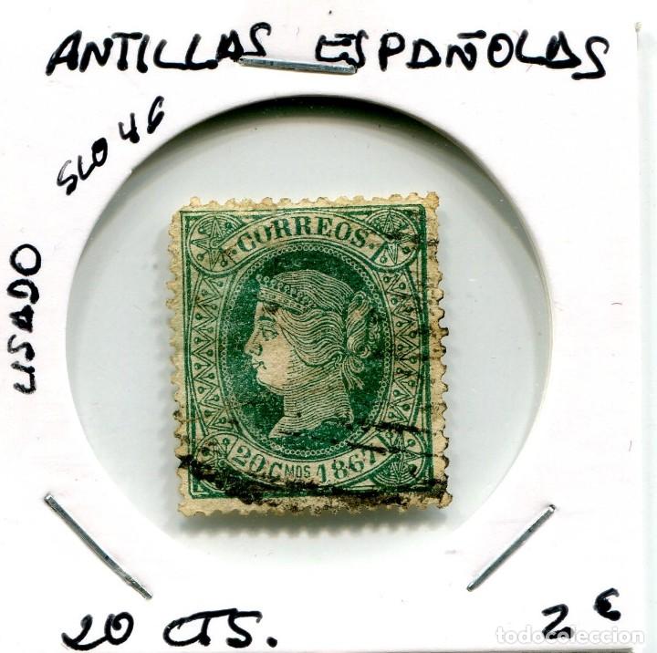 Sellos: 20 CENTIMOS ANTILLAS ESPA&Ntilde;OLAS ( USADO ) ( SLO46 ) - Foto 1