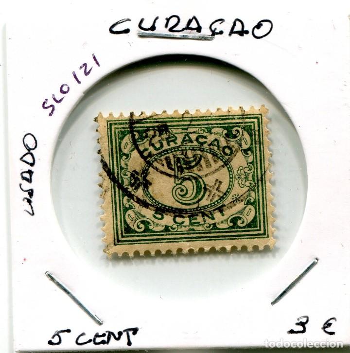 Sellos: 5 CENTAVOS CURA&Ccedil;AO ( USADO ) ( SLO121 ) - Foto 1