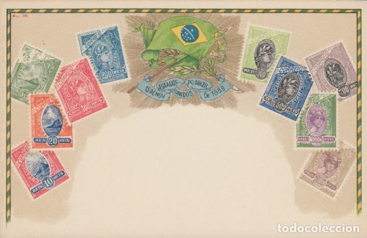 Sellos: F-EX1131 BRASIL OTTMAR ZIEHER GERMANY POSTCARD. - Foto 1