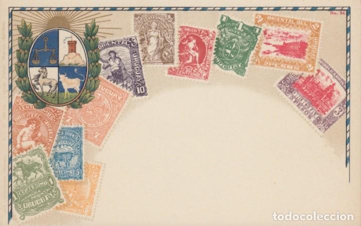Sellos: F-EX1133 URUGUAY OTTMAR ZIEHER GERMANY POSTCARD. - Foto 1